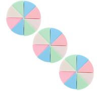VOSAREA Éponge à Maquillage en Latex Réutilisable 3 Sets Forme Triangulaire pour Fond de Teint Crème et Poudre Utilisation Humide et Sèche