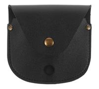 VOSAREA Étui à Montre et Confortable de Poche en Cuir PU Noir avec Chaîne Robuste Lors de Camping pour Rangement Portable ou