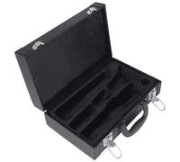 VOSAREA Étui Pour Clarinette Housse De Transport Coffret De Rangement Pour Clarinette Accessoire Musical Cuir Noir Résistant Aux Chocs Avec Quatre Pieds De Base