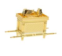 VOSAREA Figurine Arche Biblique Décorative Petite 9,5x3,5x6 Cm en Alliage De Zinc Doré Artisanale Ornement Religieux pour Décoration Intérieure Et Fête Religieuse