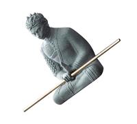 VOSAREA Figurine Wukong Résine Décoration Aquarium Résistante à Eau Ornement Zen pour Paysage sous-Marin Statue Assise pour Bassin et Terrarium Betta