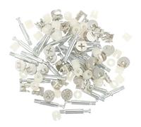 VOSAREA Fixation Latérale pour Meubles 30 Pièces Connecteurs Excentriques en Acier Résistant la Corrosion pour Assemblage Armoires Bureaux Accessoires de Meubles