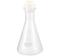 VOSAREA Flacon Conique Verre 500ml avec Bouchon pour Expériences de Laboratoire Étudiants avec Mesure Précise sans Bavures