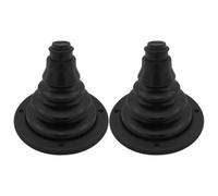 VOSAREA Gaine de Câble en Caoutchouc Noire pour Câble de Direction et Sélecteur de Vitesse Bateau, 2 Pièces, Manchon Flexible pour Voilier, Yacht, Navire et Camping-Car, Accessoire