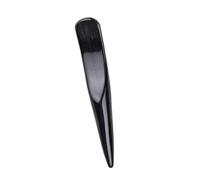 VOSAREA Grattoir à Corne en Corne de Buffle Noir, Bâton D'acupuncture Portable pour Massage Guasha, Soulage Douleurs Corporelles et Favorise Circulation Sanguine, Voyage