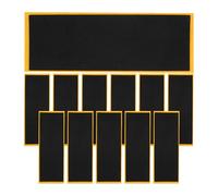 VOSAREA Grip en Mousse Lot de 12 Bandes Adhésives pour Finger Skateboard Patins Noirs 38 MM X 110 MM Accessoires Finger Skate