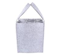 VOSAREA Housse Compartimentée pour Bouteille De Vin Rouge Gris Manchon De Rangement Décoratif