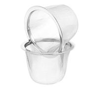 VOSAREA Infuseur Thé en Acier Inoxydable 2pcs, Passoire à Mailles Fines pour Filtre de Remplacement, Panier à Thé pour Maison et Bureau, Facile à Utiliser