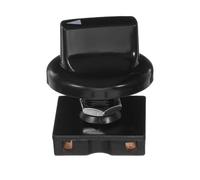VOSAREA Interrupteur Rotatif Plastique Noir de Commande de Vitesse pour Ventilateur 4 Positions Installation Multi-positions, Construction Stable et Facile à Installer