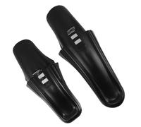 VOSAREA Jeu de Garde-Boue pour Vélo VTT en Plastique Résistant, Garde-Boue Arrière Noir Anti-éclaboussures, Accessoire Vélo pour Cyclisme Outdoor et VTT Bavette Adaptable