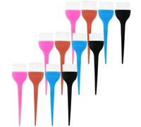 VOSAREA Kit de 12 Pinceaux de Teinture Capillaire en Abs et Nylon pour Salon et Coloration DIY Application Lisse et Mélange Facile des Couleurs