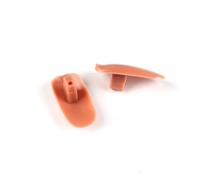 VOSAREA Kit de 200pcs Faux Ongles en Plastique Marron pour Exercice Nail Art Professionnel Autocollants Résistants à L'eau Séchage Rapide 2 Paquet de 100pcs