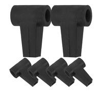 VOSAREA Kit de Connecteurs pour Cerf-Volant 6 Pièces en Plastique Noir, Cadre de Remplacement Facile à Assembler, Accessoires Polyvalents pour Vol en Extérieur