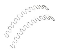 VOSAREA Kit de Remplacement 2pcs Ressorts Serpentins en Métal Noir pour Réparation Chaise et Canapé, Structure de Serpent pour Stabilité et Renforcement Immédiat