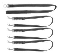 VOSAREA Laisse Réfléchissante sans Risque D'emmêlement Grosse Taille pour Chien en Nylon avec Poignée Solide, Laisse Triple Confortable pour Promenade Multi-Chiens