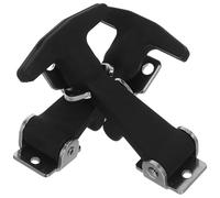 VOSAREA Loquet Inox T en Acier Inoxydable et Caoutchouc Fixation Rapide, 2pcs, pour Accessoires de Boîte à Outils et Isolation de Capot Moteur