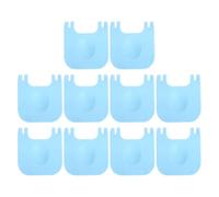 VOSAREA Lot de 10 Clips de Fixation Bleus pour Cage Petits Animaux, Accessoires Polypropylène, Boucles Fixes Sécurisées pour Cages Lapin Hamster et Rongeurs, Fixation Résistante