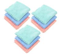 VOSAREA Lot de 10 Lingettes Démaquillantes Lavables en Microfibre Absorbante, Serviettes Visage Réutilisables, Douces et Pratiques pour Voyage et Maison Couleur Aléatoire Plusieurs styles