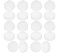 VOSAREA Lot de 10 Mini Étuis de Rangement Ronds Transparents en PP, Boîte Portable pour Éponge de Maquillage, Usage Polyvalent pour Petits Objets en Voyage ou Sorties
