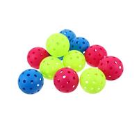 VOSAREA Lot de 12 balles de Baseball d'entraînement Creuses en Plastique PE légères 7,4 cm, minimisant Les Risques de dommages, pour Jeunes et, école et extérieur
