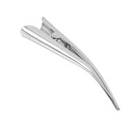 VOSAREA Lot de 12 Grandes Pinces à Cheveux Bec de Canard Argentées Clips en Métal pour Cheveux Épais et Fins Accessoires Coiffure Professionnels pour Salon Usage Quotidien et Loisirs