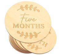 VOSAREA Lot De 13 En Bois Pour Bébé Signes Des Mois Cartes En Bois Pour Séance Photo