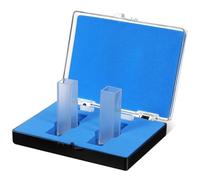 VOSAREA Lot de 2 Cuvettes en Quartz 3,5 Ml pour Laboratoire de Spectrophotométrie Chemin Optique de 10 Mm, Pratiques et Adaptées à L'industrie Chimique