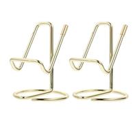 VOSAREA Lot de 2 Supports pour Téléphone Portable en Fer Doré, Support de Bureau Robuste pour Tablette et Smartphone, Porte-Bloc Multifonctionnel pour Bureau et Lecture