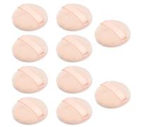 VOSAREA Lot de 20 Houppettes à Cosmétiques Rondes en Éponge Rose, Portables Distribution Uniforme de Poudre pour Retouches Autour des Yeux Bouche