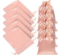VOSAREA Lot de 20 Pochettes en Satin 20X15 CM Cordon de Serrage Paquet Présents Multifonctions pour Bijoux Bonbons et Mariage Emballage Élégant et Réutilisable pour Fête et Rangement