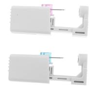 VOSAREA Lot De 4 Sets De Perceurs D'oreilles Jetables Indolores Petite Taille Boucles D'oreilles Blanches Et Petites Perles Pour Usage Domestique Et Professionnel