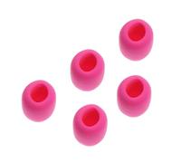 VOSAREA Lot de 5 Bonnettes Micro en Mousse Rose, Protection Solide et Résistante, Housses Anti-vent pour Microphone, Accessoires pour Enregistrement et Scène