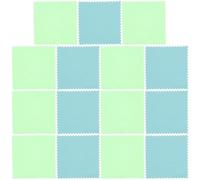 VOSAREA Lot de 50 Chiffons Blancs en Tissu pour Bijoux, Nettoyant pour Or et Argenté, Élimine Traces et Empreintes, pour Objets Précieux Couleur Aléatoire