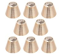 VOSAREA Lot de 8 Anneaux de Queue de Cheval en Métal Rosé à Dents Manchettes Circulaires pour Cheveux Accessoires pour Coiffure Quotidienne et Événements Spéciaux