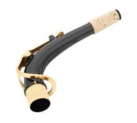 VOSAREA Manche L'intonation Plaqué Nickel Saxophone en Alto Noir de Laiton Surface Lisse sans Bavure, Améliore Accessoire pour Musique et Étudiants