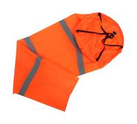 VOSAREA Manchon Coupe-Vent Fluorescent Orange Imperméable avec Bande | Mesure du Vent en Extérieur, Nylon et Acier Inoxydable, Installation Facile, Usage Météo Agricole
