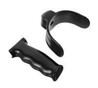 VOSAREA Manchon de Soutien pour Béquille D’avant-bras Noir, Plastique | Cuff Ouvert Modulaire, Trou 22mm et Tube 19mm, Antidérapant Léger, pour Rééducation Quotidienne