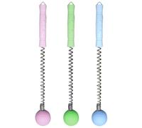VOSAREA Marteau de Massage Corps 3 Pièces en Alliage D'aluminium et Silicone, Outil Portable pour Points D'acupuncture, Maintien de L'élasticité Peau, Adapté pour Couleur Aléatoire