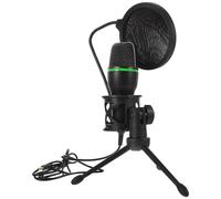 VOSAREA Microphone à Condensateur USB Noir pour Jeu et Streaming, Micro de Bureau Bruit, Kit Microphone Gaming Compatible Pc, Podcast et Communication en Ligne Couleur Couleur Aléatoire