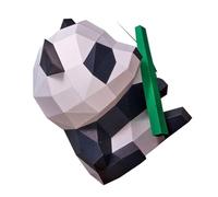 VOSAREA Modèle 3D en Papier Panda Décoratif Jouet Origami Géométrique Papier Conception pour Garçon et Bricolage Créatif Décoration Intérieure 1 Pièce