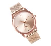 VOSAREA Montre-Bracelet Femme Quartz Bracelet en Plastique Maille Rose Boîtier Rose Montre D’Affaires Élégante Montre Femme Mode Présent Féminin