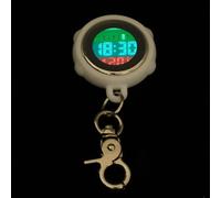 VOSAREA Montre de Poche à Boucle Numérique Blanche en Plastique Léger, Montre Infirmière pour Femme, Surveillance Médicale Quotidienne, Design Suspendu Compact