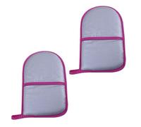 VOSAREA Moufles de Protection Contre la Chaleur pour Défroisseur Vapeur, 2 Pièces en Coton Résistant, Facile à Nettoyer Anneau Suspendu, Chaudes et Ménagers