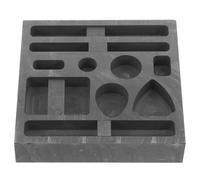 VOSAREA Moule de Coulée en Graphite Poreux Résistance aux Chocs et Corrosion pour Alliages Cuivreux et Aluminium, pour Expérimentations
