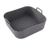 VOSAREA Moule Silicone Air Fryer 20 Cm Antiadhésif pour Friteuse à Air 5l et Plus, Tapis de Cuisson Réutilisable en Silicone pour Protection Panier