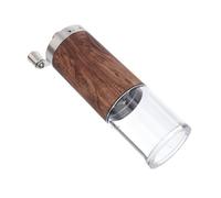 VOSAREA Moulin à Café de Manuel en Bois Traditionnel en Acier Inoxydable Meule Conique en Céramique et Poignée Pliable