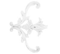 VOSAREA Moulure Décorative D'angle de Plafond Européenne Baroque en PU | Imite le Plâtre de Pierre, Motifs Floraux Délicats, pour Chambres et Salles à Manger