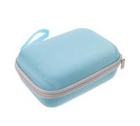 VOSAREA Organisateur de Kit de Test de Glycémie, Mallette de Voyage Rigide | Coque EVA Oxford, Compartiments Dédiés, Portable et Compacte, pour Déplacements, Travail, Stylo et Casque