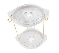 VOSAREA Organisateur De Maquillage Rotatif d'angle, Organisateur pour Soins De La Peau, De Vanité De Capacité, Étagère De Rangement De Comptoir De Salle De Bains