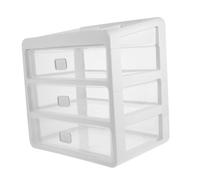 VOSAREA Organisateur De Maquillage Transparent à Pour Coiffeuse Rangement Pratique De Cosmétiques Et Bijoux Organisateur De Bureau Pour Chambre Et Salle De Bain Design Élégant Et